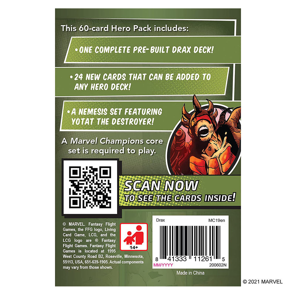 Marvel Champions LCG Drax Hero Pack - Board Games - 2