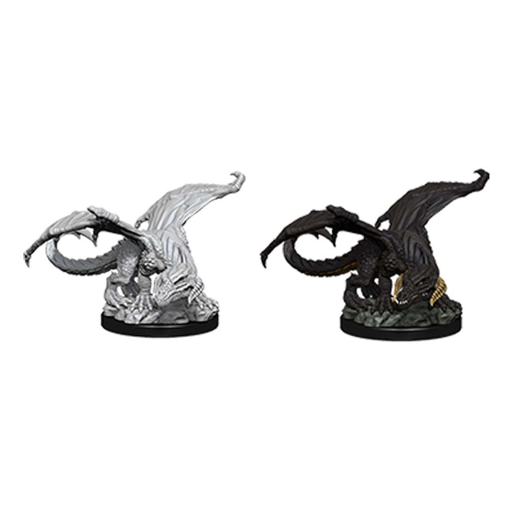 D&D Nolzurs Marvelous Unpainted Miniatures Black Dragon Wyrmling - Miniatures - 2