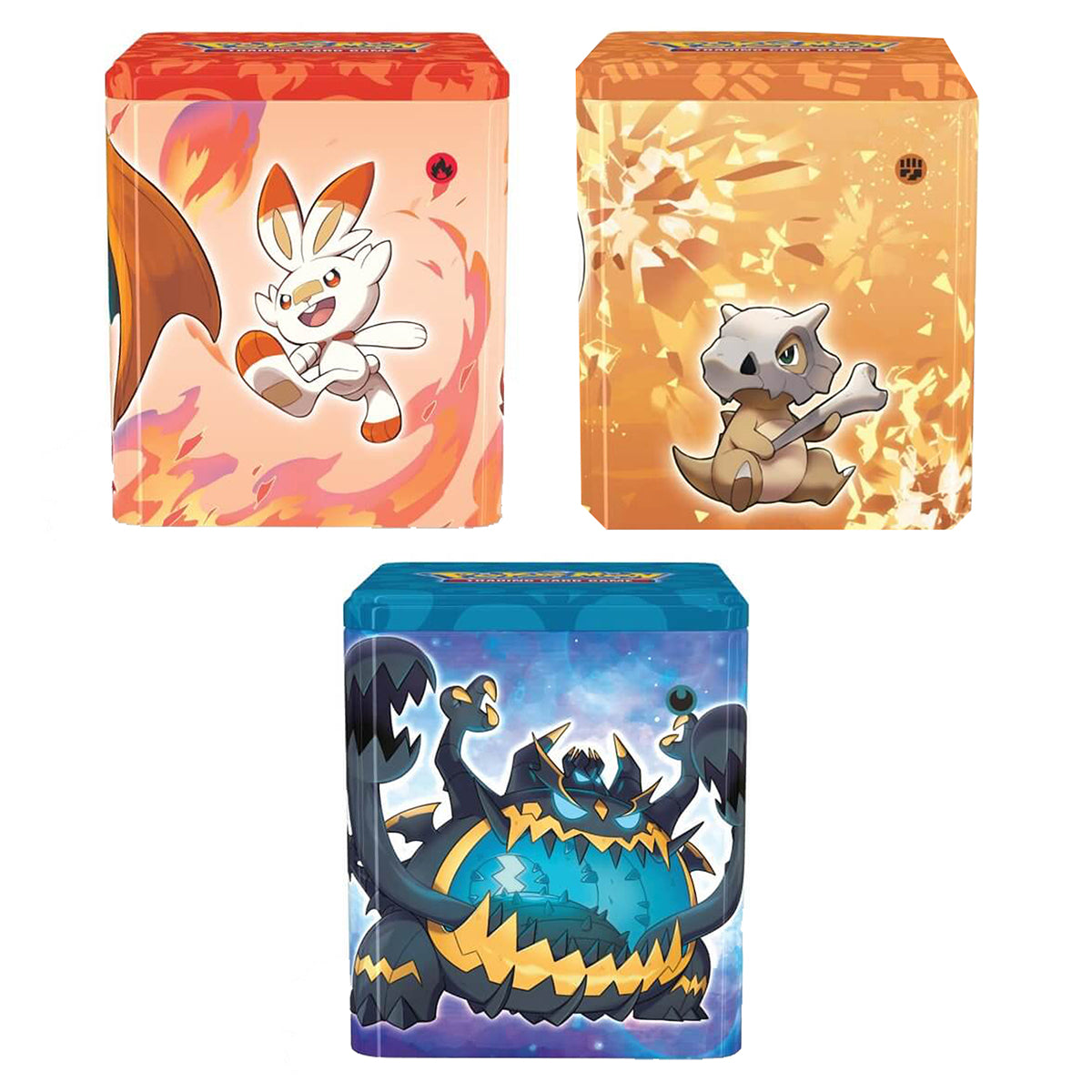 Stacking Tins Fighting/Fire/Darkness (Set of 3) POKEMON TCG - Trading Card Games