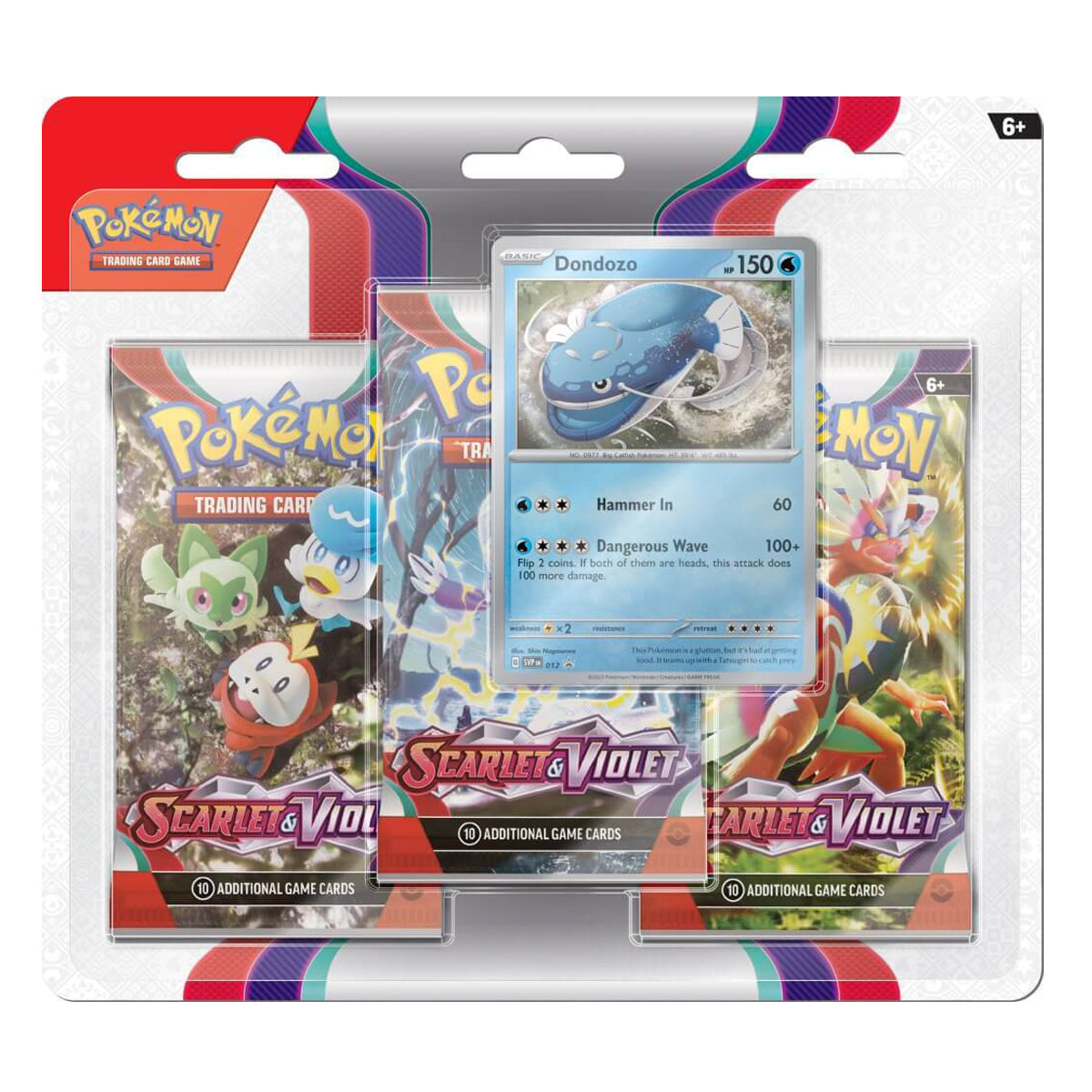 Scarlet & Violet 1 Three-Booster Blisters (Pair) POKEMON TCG - Trading Card Games - 2