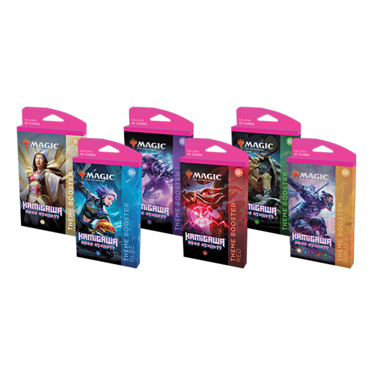 Magic Kamigawa Neon Dynasty Theme Boosters (Set of 6) MTG - Trading Card Games