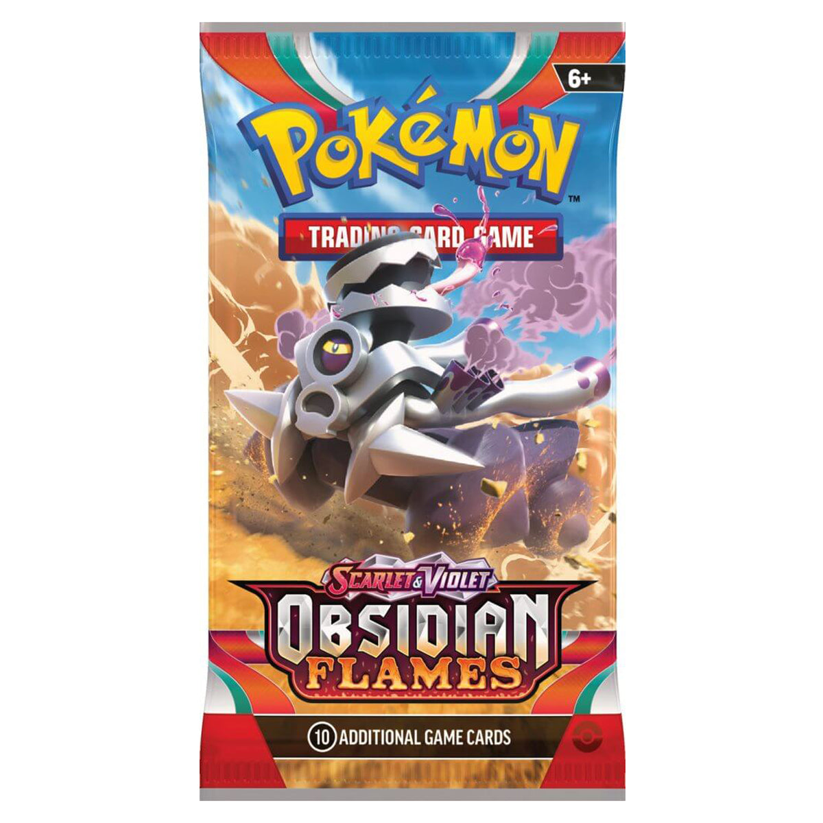 POKEMON TCG Scarlet & Violet Obsidian Flames Single Booster Pack - Trading Card Games - 3