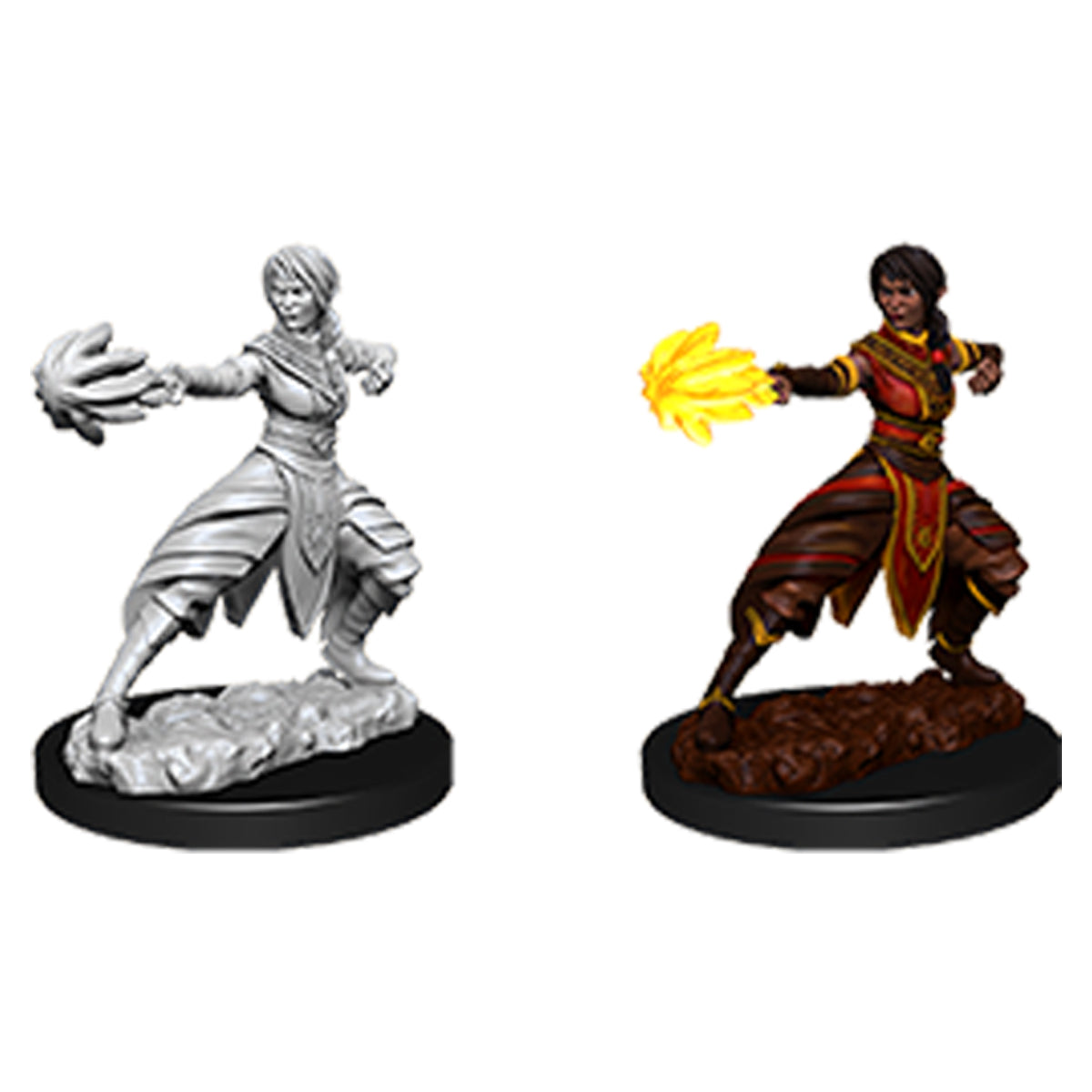 D&D Nolzurs Marvelous Unpainted Miniatures Female Half Elf Monk - Miniatures - 3
