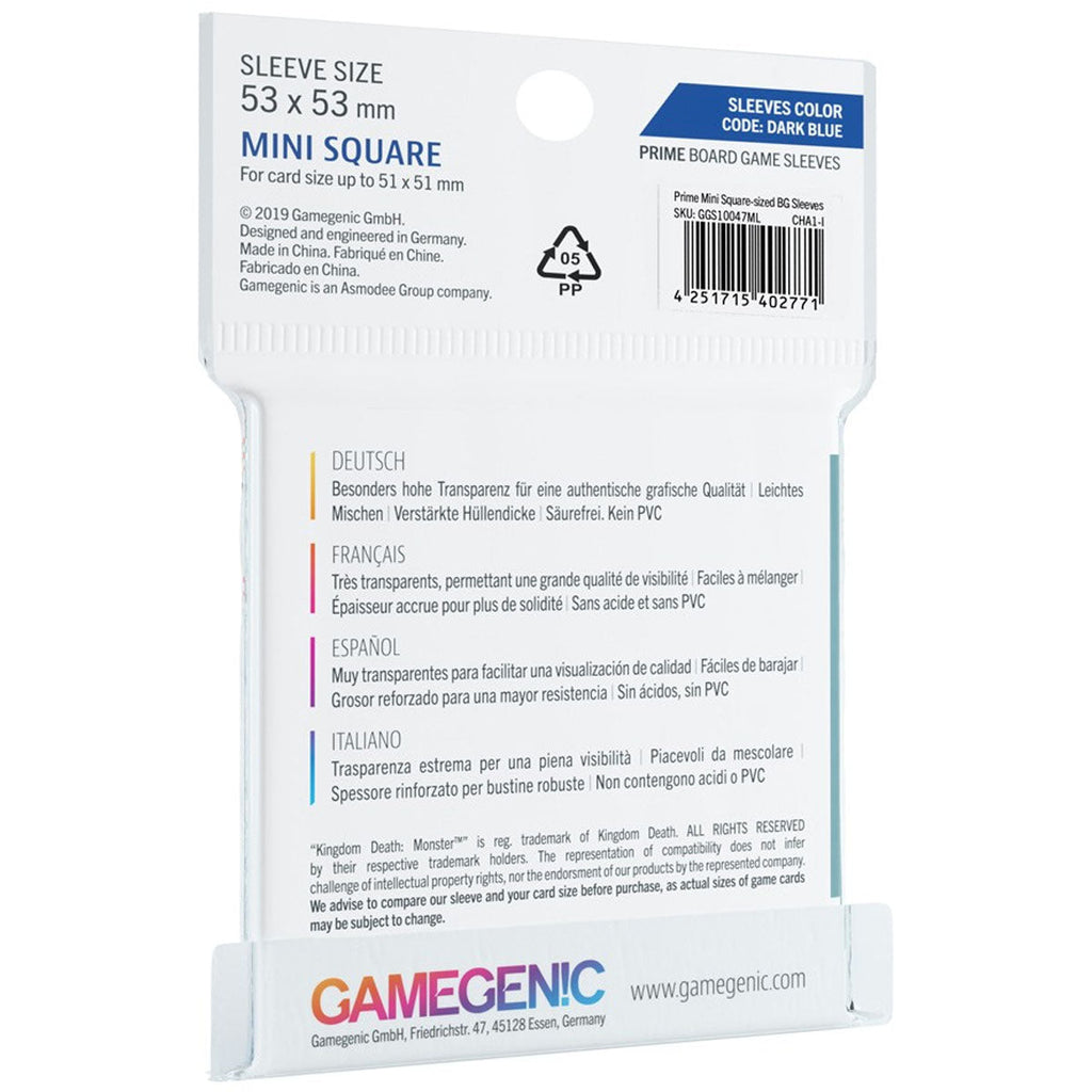 Gamegenic Prime Board Game Sleeves Mini Square Sized Kingdom Death Monster 53mm x 53mm 50pc - Sleeves - 3