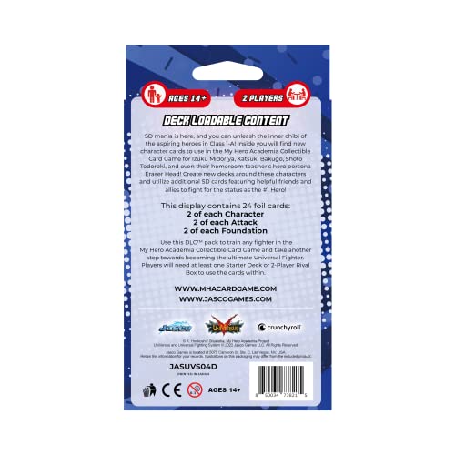 Jasco Games My Hero Academia Collectible Card Game Deck-Loadable Content Series 4 League of Villains | Trading Card Game for Adults & Teens | Ages 14+ | 2 Players | Avg. Playtime 20-30 Mins | Made - 8