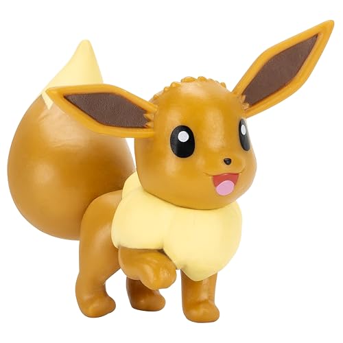 Pokémon Eevee Clip ‘N’ Go Belt Set - 2-Inch Eevee Battle Figure with Great Ball, Love Ball, and Themed Belt - 8