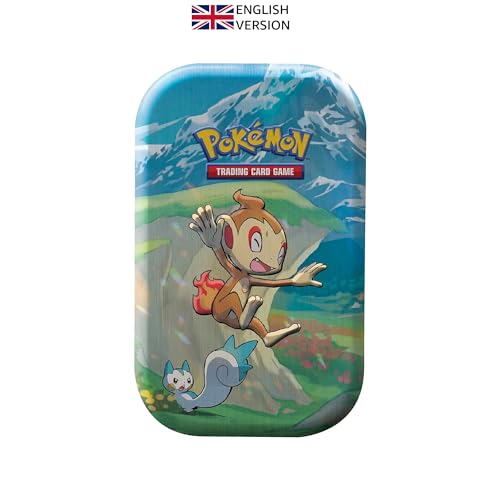 Pokémon TCG: Sinnoh Stars Mini Tin - Chimchar, Pachirisu (2 Booster Packs & 1 Pokémon Art Card),Multicolor - 4