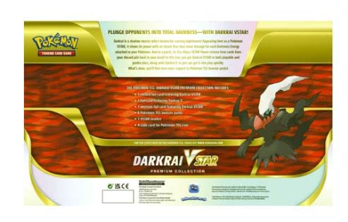 Pokemon TCG VSTAR Premium Collection Box w/Sleeves - 8 Packs Promo Cards (Darkrai VSTAR) - 4