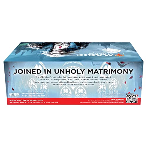 Magic: The Gathering Innistrad: Crimson Vow Draft Booster Box | 36 Packs + Dracula Box Topper (541 Magic Cards) - 4