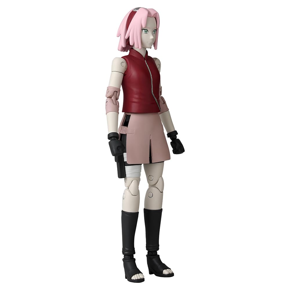 BANDAI Anime Heroes Naruto Action Figure Haruno Sakura | 17cm Figure With Extra Hands and Accessories | Shippuden Anime Action Figures for Boys and Girls - 2