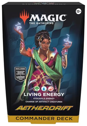 Magic The Gathering Aetherdrift Commander Deck Living Energy Green/Blue/RED (SD1) - 3