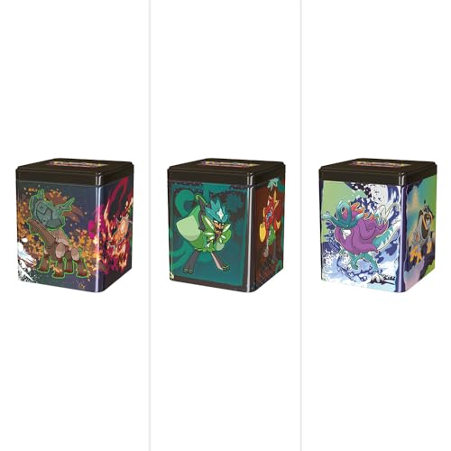 Pokemon TCG: Stacking Tin (Q1 2025) - 3 Packs, Stickers (Random Design) - 7