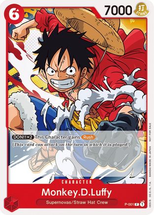 Monkey.D.Luffy (Super Pre-Release) [Participant] (P-001) - One Piece Promotion Cards - Single Cards