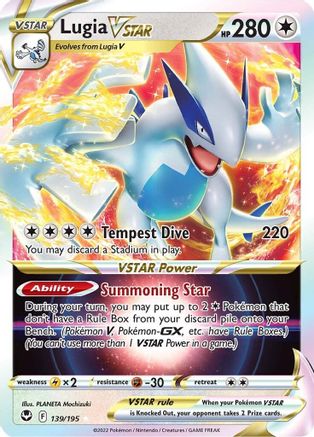 Lugia VSTAR 139/195 - Pokemon Silver Tempest Holofoil - Single Cards