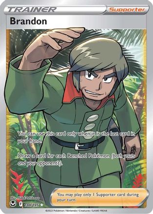 Brandon (Full Art) 188/195 - SWSH12 Silver Tempest Holofoil - Single Cards