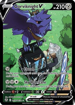 Corviknight V TG18/30 - SWSH12 Silver Tempest Trainer Gallery Holofoil - Single Cards