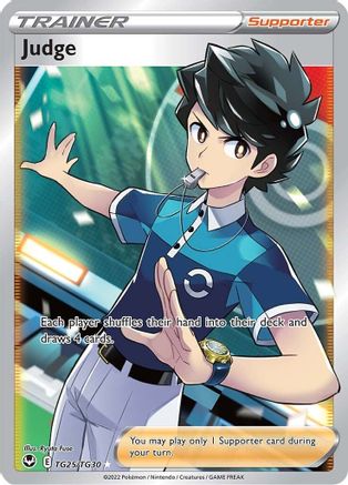 Judge TG25/30 - SWSH12 Silver Tempest Trainer Gallery Holofoil - Single Cards