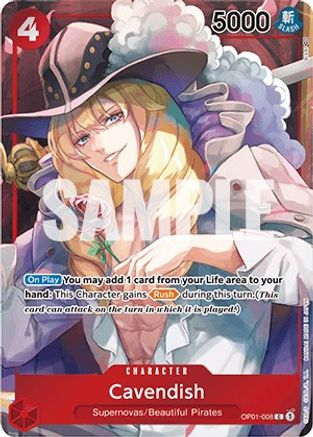 Cavendish Box Topper [OP01-008] One Piece - Romance Dawn - Single Cards