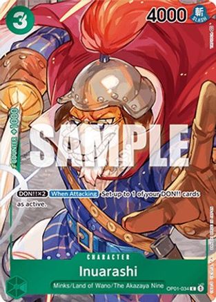 Inuarashi Box Topper [OP01-034] One Piece - Romance Dawn - Single Cards