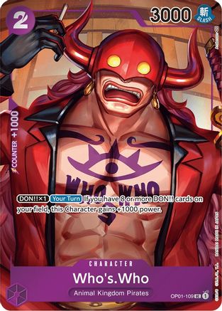 WhosWho Box Topper [OP01-109] One Piece - Romance Dawn - Single Cards