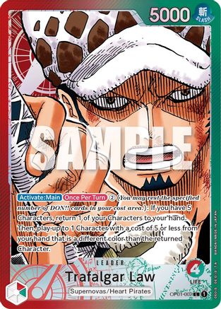 Trafalgar Law 002 Parallel [OP01-002] One Piece - Romance Dawn - Single Cards