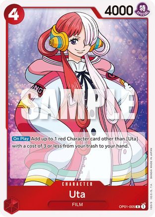 Uta [OP01-005] One Piece - Romance Dawn - Single Cards