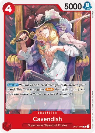 Cavendish (OP01-008)  Romance Dawn - One Piece - Single Cards