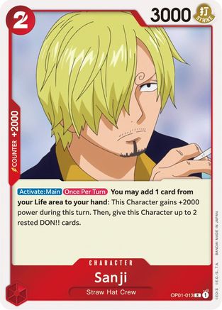 Sanji [OP01-013] One Piece - Romance Dawn - Single Cards
