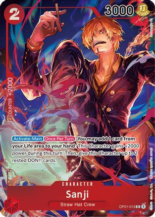 Sanji Parallel [OP01-013] One Piece - Romance Dawn - Single Cards