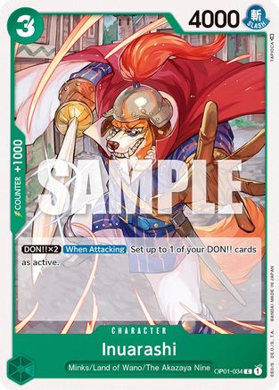 Inuarashi (OP01-034)  Romance Dawn - One Piece - Single Cards