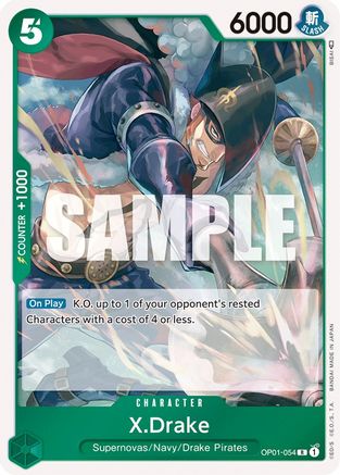 XDrake 054 [OP01-054] One Piece - Romance Dawn - Single Cards