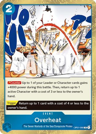 Overheat [OP01-086] One Piece - Romance Dawn - Single Cards