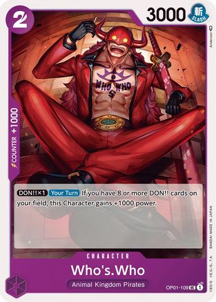 WhosWho (OP01-109)  Romance Dawn - One Piece - Single Cards
