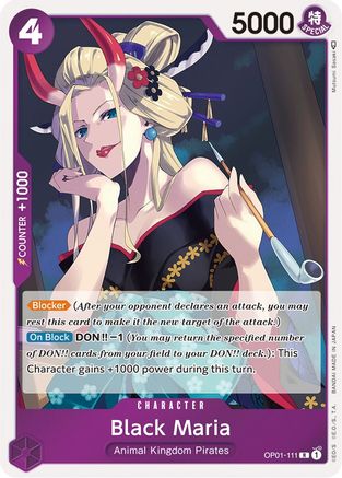 Black Maria [OP01-111] One Piece - Romance Dawn - Single Cards