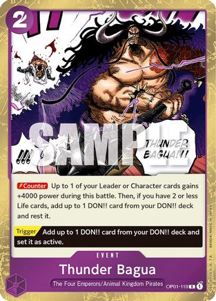 Thunder Bagua [OP01-119] One Piece - Romance Dawn - Single Cards