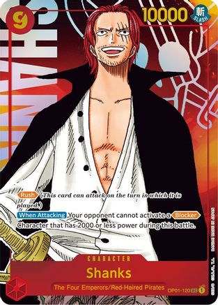 Shanks Parallel [OP01-120] One Piece - Romance Dawn - Single Cards