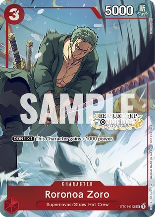 Roronoa Zoro - ST01-013 (Treasure Cup) (ST01-013) - One Piece Promotion Cards - Single Cards