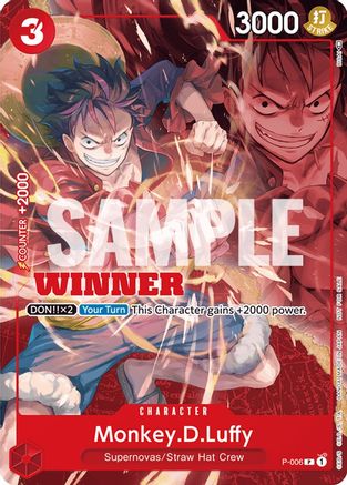 Monkey.D.Luffy - P-006 (Winner Pack Vol. 1) (P-006) [OP-PR] - Single Cards