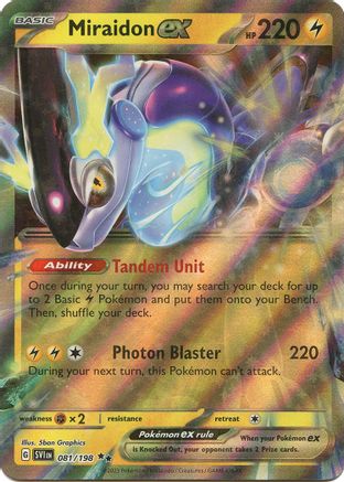 Miraidon ex - 081/198 (081) [SV1] Pokemon SV01: Scarlet & Violet Base Set - Single Cards