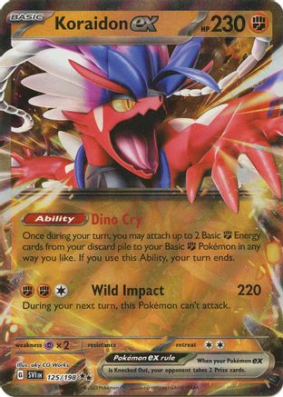 Koraidon ex - 125/198 (125) [SV1] Pokemon SV01: Scarlet & Violet Base Set - Single Cards
