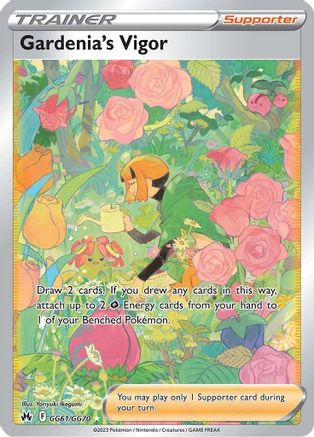 Gardenia's Vigor GG61/70 - Crown Zenith Galarian Gallery Holofoil - Single Cards