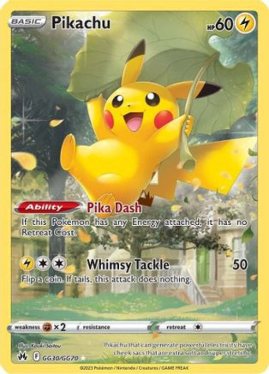 Pikachu GG30/70 - Crown Zenith Galarian Gallery Holofoil - Single Cards