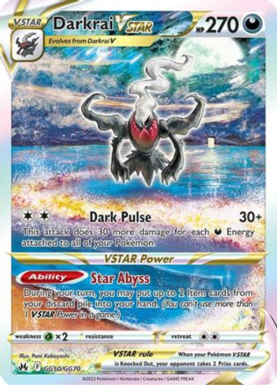 Darkrai VSTAR GG50/70 - Crown Zenith Galarian Gallery Holofoil - Single Cards