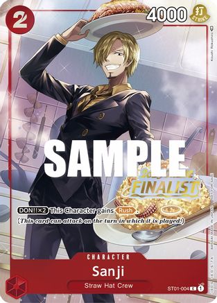 Sanji (Online Regional 2023) [Finalist] (ST01-004) - One Piece Promotion Cards - Single Cards