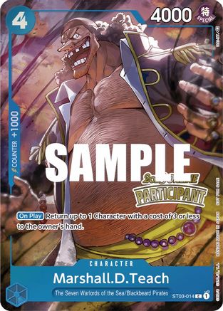 Marshall.D.Teach (Online Regional 2023) [Participant] (ST03-014) - One Piece Promotion Cards - Single Cards