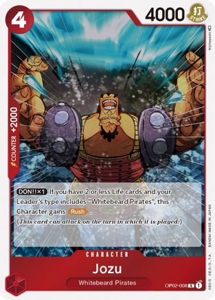 Jozu [OP02-008] One Piece - Paramount War - Single Cards