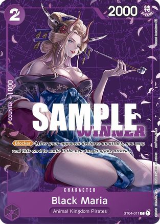Black Maria (Tournament Pack Vol. 2) [Winner] (ST04-011) - One Piece Promotion Cards - Single Cards