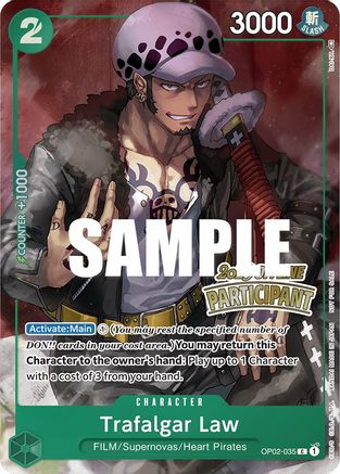 Trafalgar Law (Offline Regional 2023) [Participant] (OP02-035) [OP-PR] - Single Cards