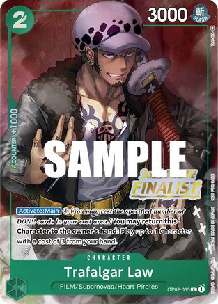 Trafalgar Law (Offline Regional 2023) [Finalist] (OP02-035) - One Piece Promotion Cards - Single Cards