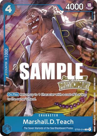 Marshall.D.Teach (Offline Regional 2023) [Participant] (ST03-014) [OP-PR] - Single Cards